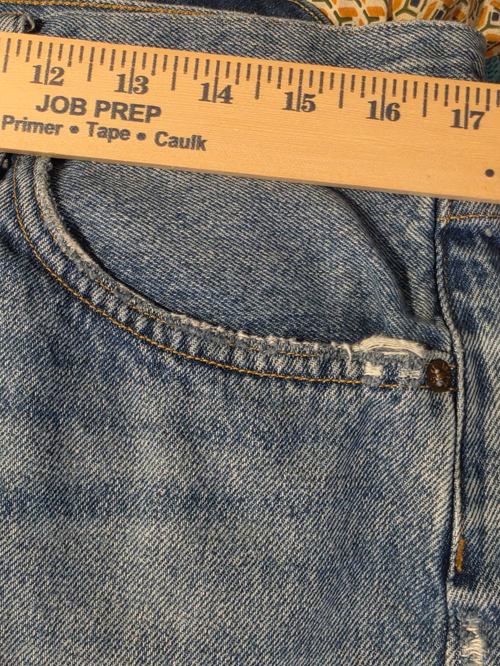 AGOLDE Parker High-Rise Distressed Cut Off Organic Cotton Denim Shorts Size 31 - Picture 10 of 10